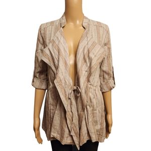 Fate Neutral Linen Blazer Jacket Size S